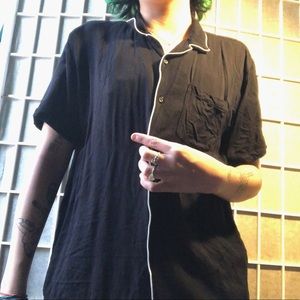 Black button up